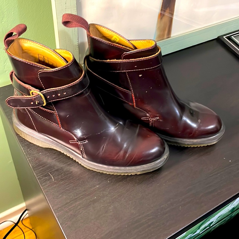 Dr Marten Oxblood leather dress boot size 8